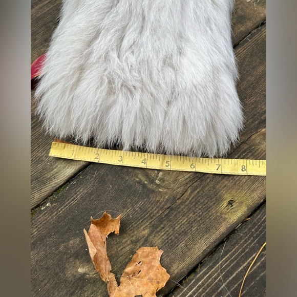 Saga Fox Gorgeous Blue Fox Fur with leather belt Vintage Beauty! - Picture 16 of 16